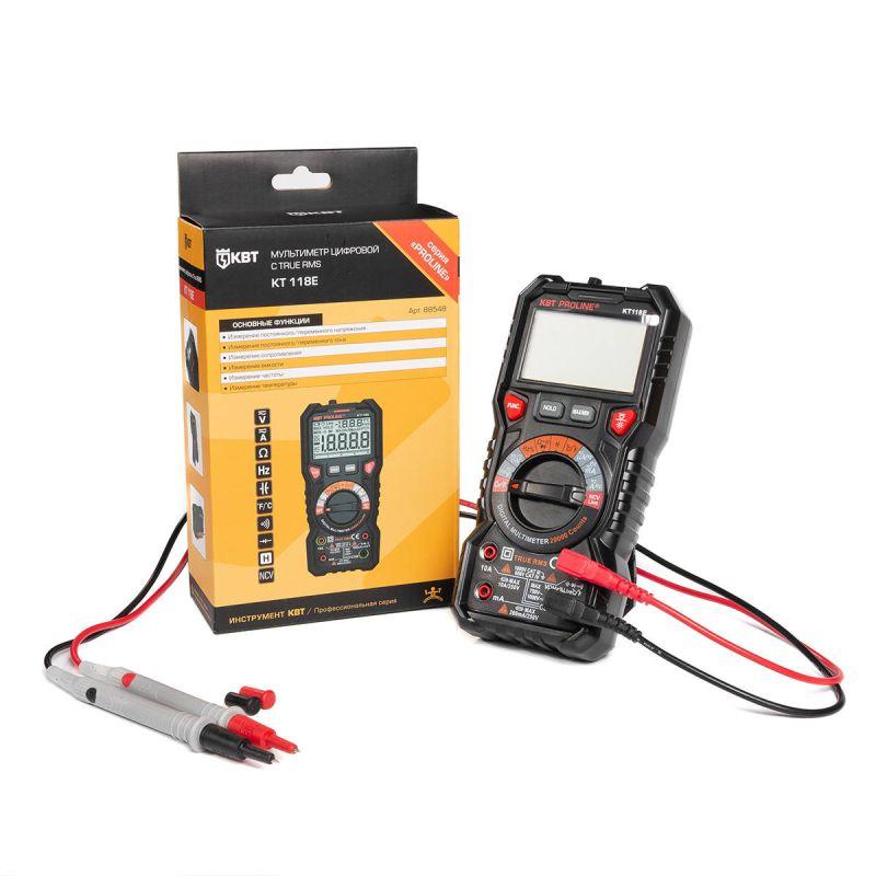  Мультиметр цифровой KT 118E PROLINE КВТ 88548 фото в каталоге от BTSprom.by