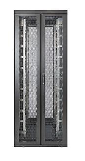 шкаф rackcenter d9000 48u 750х1000 передн. дверь перфорир. двустворчат.; задн. дверь перфорир. двустворчат. без боков. стенок черн. eurolan 60f-48-7a-97bl от BTSprom.by