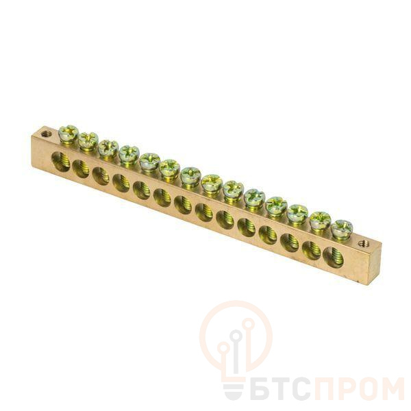 Шина PEN "ноль-земля" 8х12 14 отвер. латунь крепеж по краям розн. стикер PROxima EKF sn0-125-14-k-r фото в каталоге от BTSprom.by  Шина PEN "ноль-земля" 8х12 14 отвер. латунь крепеж по краям розн. стикер PROxima EKF sn0-125-14-k-r фото в каталоге от BTSprom.by