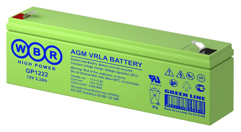 аккумулятор 12в 2.3а.ч wbr gp1222 wbr от BTSprom.by