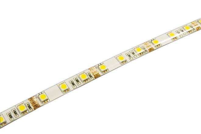 лента светодиодная pls 5050/60-12v 14.4вт/м 6500к холод. бел. ip65 (уп.5м) jazzway 1000958 от BTSprom.by