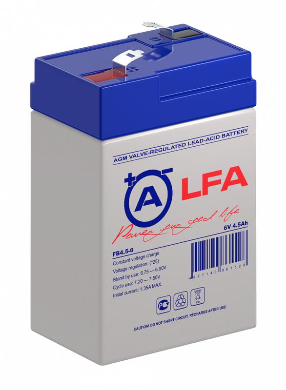  Аккумулятор 6В 4.5А.ч LFA FB4.5-6 LFA фото в каталоге от BTSprom.by