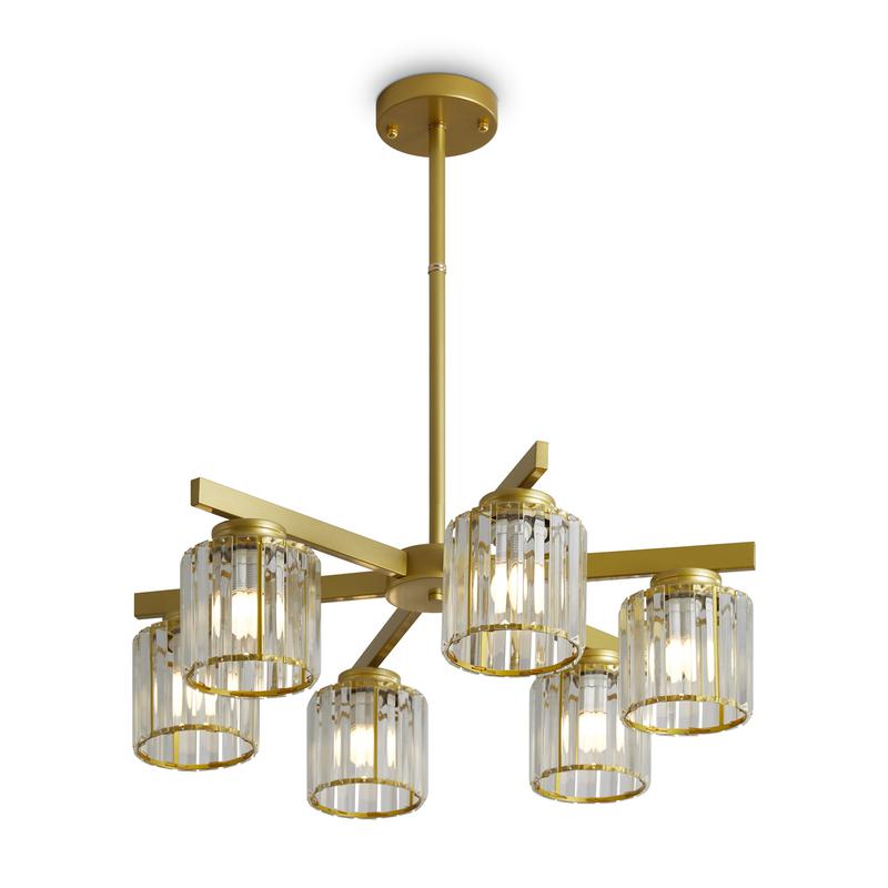  Люстра Ferrera 40Вт E27х6 2IP20 Freya FR5474PL-06G фото в каталоге от BTSprom.by