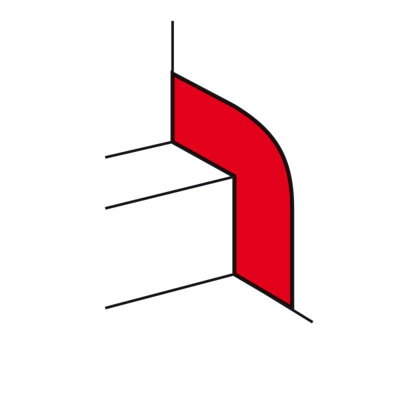 накладка на стык со стеной для кабель-канала шириной 195-220 leg 010699 от BTSprom.by