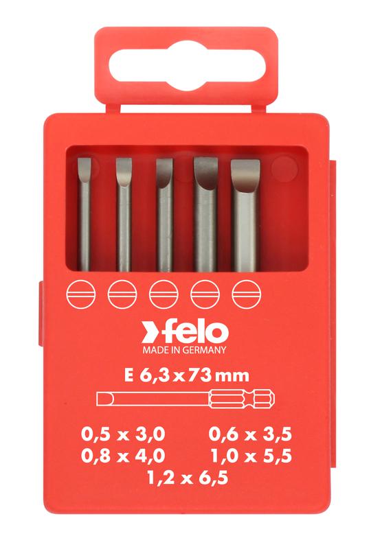набор бит sl industrial 70мм в кейсе 5 бит felo 03091716 от BTSprom.by