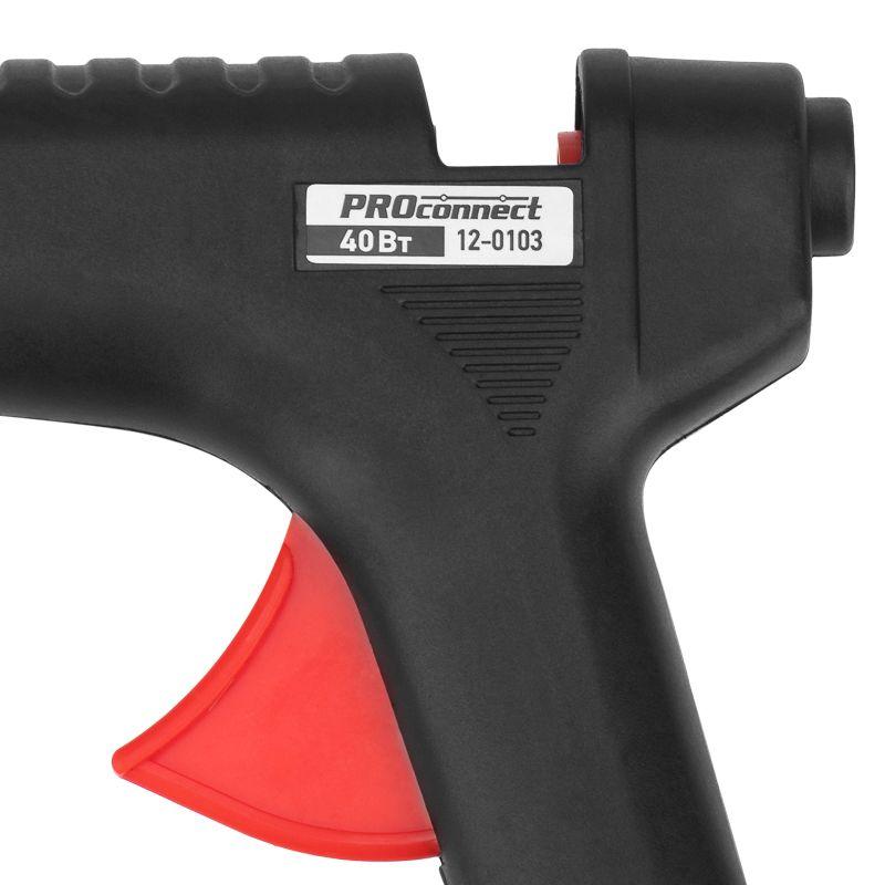  Пистолет клеевой 40Вт большой (блист.) PROCONNECT 12-0103 фото в каталоге от BTSprom.by