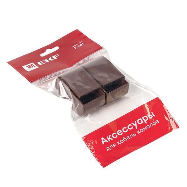  Заглушка 25х25 под темн. дерево Plast PROxima (уп.4шт) EKF ecd-25-25x4 фото в каталоге от BTSprom.by