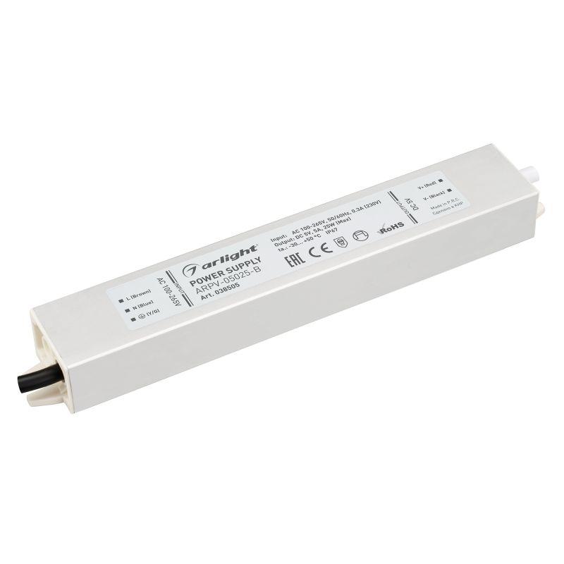 блок питания arpv-05025-b 5в 5.0а 25вт ip67 металл arlight 038505 от BTSprom.by