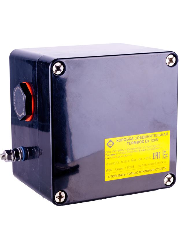  Коробка соединительная для соединения и разветвления кабелей нагревательных саморег. подключ. силовых кабелей к кабелям нагревательным саморег. Extherm TermBox Ex 120N фото в каталоге от BTSprom.by