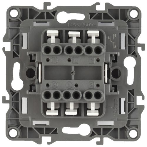  Переключатель 2-кл. СП Эра12 12-1106-03 10А IP20 250В 10AX механизм алюм. Эра Б0014665 фото в каталоге от BTSprom.by