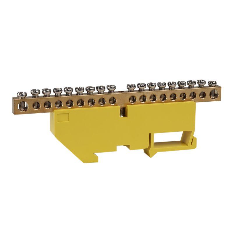 шина нулевая с изолятором optikit bb-d-pe-din-18-6х9 желт. кэаз 277845 от BTSprom.by