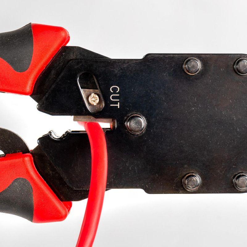  Кримпер многофункциональный с 3-мя смен. модулями для обжима RJ-45 RJ-12 RJ-11 КВТ 79759 фото в каталоге от BTSprom.by