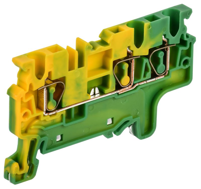клемма пружинная cx2.5-3 pe 2.5кв.мм 3-конт. заземл. armafix iek af-ct41-00-3-k52-002 от BTSprom.by
