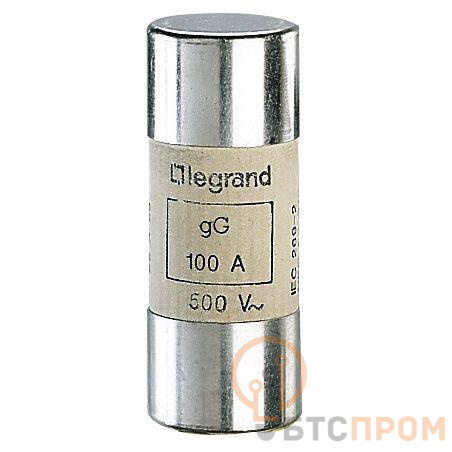 Вставка плавкая тип gG 22х58 100А 500В без бойка Leg 015396 фото в каталоге от BTSprom.by  Вставка плавкая тип gG 22х58 100А 500В без бойка Leg 015396 фото в каталоге от BTSprom.by