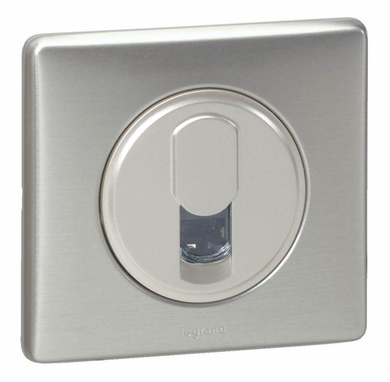  Панель лицевая Celiane для розетки телефонной RJ11 титан Leg 068537 фото в каталоге от BTSprom.by