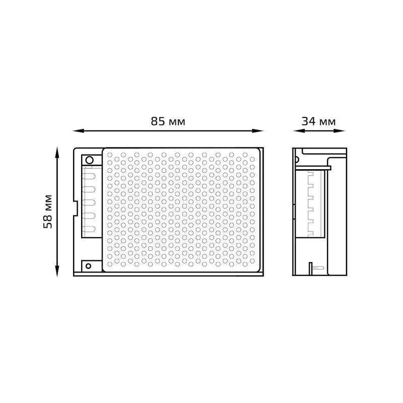  Блок питания для светодиодной ленты Black 30Вт 12В IP20 (драйвер) GAUSS 202003030 фото в каталоге от BTSprom.by