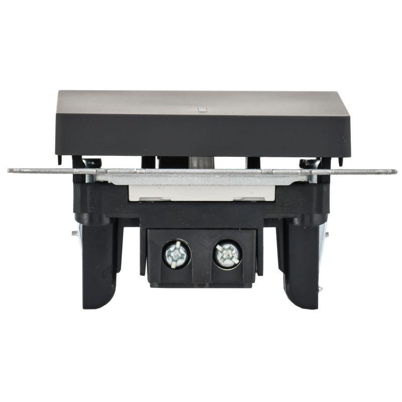  Выключатель 1-кл. СП BRITE ВС10-1-1-БрГ 10А с индик. механизм графит IEK BR-V10-1-10-K53 фото в каталоге от BTSprom.by