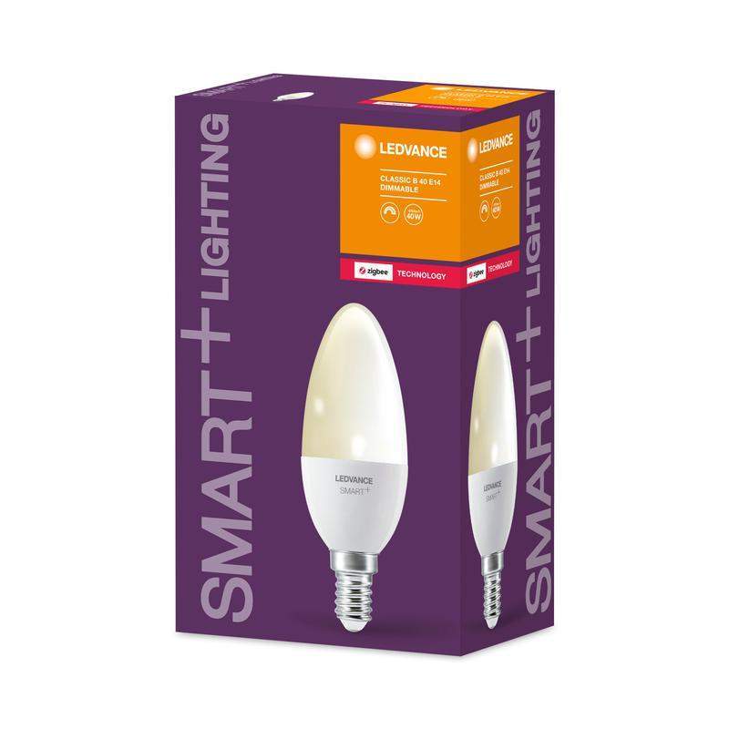 лампа светодиодная smart+ candle dimmable 40 5вт/2700к e14 ledvance 4058075208421 от BTSprom.by