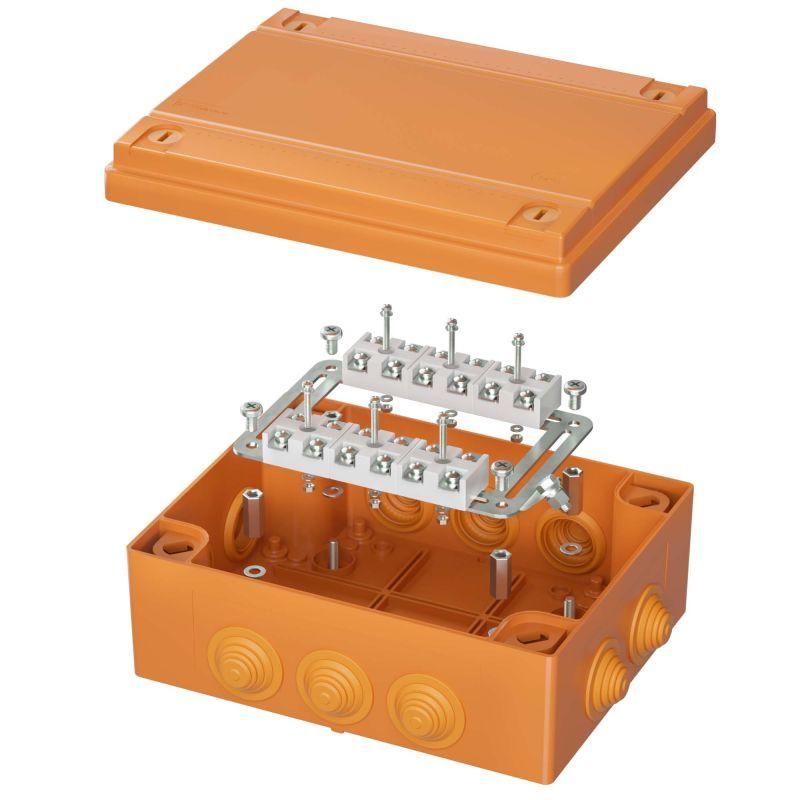 коробка пластиковая fs с кабельными вводами и клеммниками ip55 240х190х90мм 12р 450v 32a 10кв.мм dkc fsk411210 от BTSprom.by