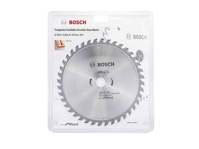 диск пильный 254х30 мм 40 зуб. по дереву eco wood bosch (твердоспл. зуб) 2608644383 от BTSprom.by