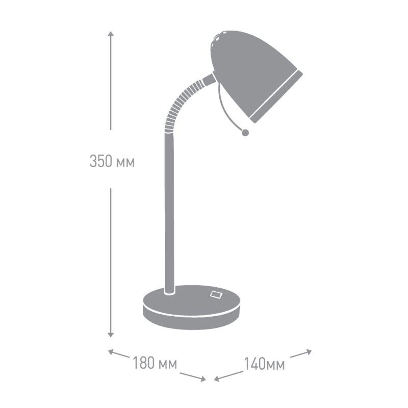  Светильник KD-308 C12 настол. база 230В 40Вт E27 фиол. Camelion 11481 фото в каталоге от BTSprom.by