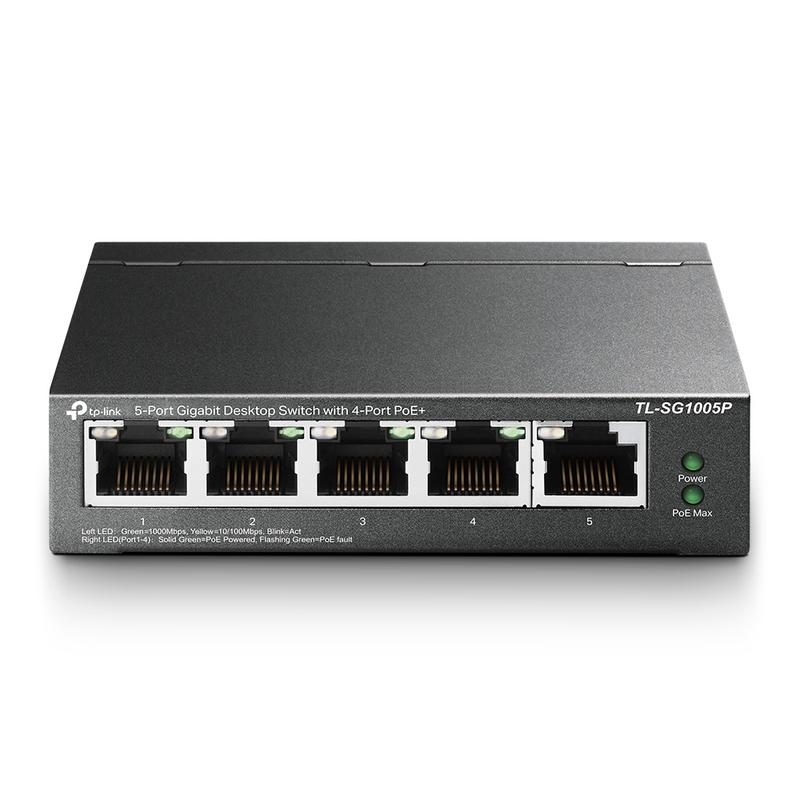 коммутатор tl-sg1005p 5-портовый гигабитный с 4 портами poe настол. tp-link 1487866 от BTSprom.by