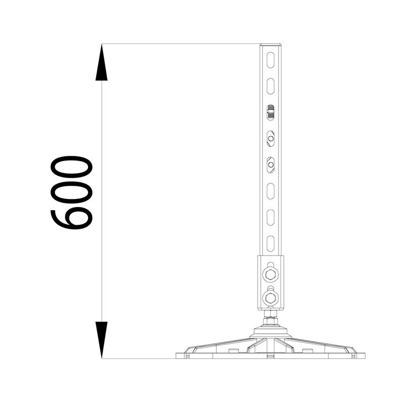  Конструкция опорная для горизонт. прямоугол. воздуховодов и метал. лотков кабеленесущих систем TECHNORAPTOR FOOT 350х500 HD КМ TR0283 фото в каталоге от BTSprom.by