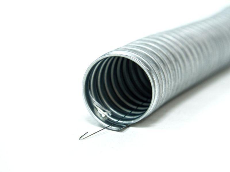 металлорукав р3-цх 10 d10мм с протяжкой металлик (уп.50м) гофроматик zeta42450 от BTSprom.by