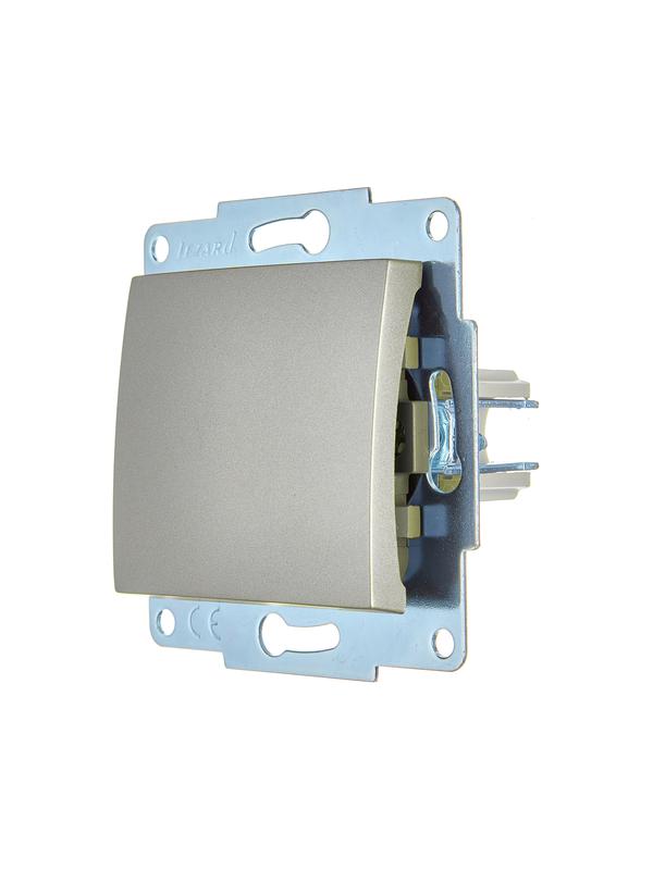  Выключатель 1-кл. 1п СП ASTI 10А IP20 механизм платина. LEZARD 7081-3588-100 фото в каталоге от BTSprom.by