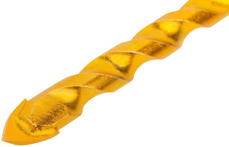  Сверло универсальное по кафелю стеклу керамограниту бетону кирпичу 10х115мм трехгранный хвостовик FIT 35146 фото в каталоге от BTSprom.by