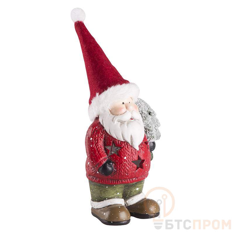  Керамическая фигурка Дед Мороз с елкой 9х6х14 см фото в каталоге от BTSprom.by