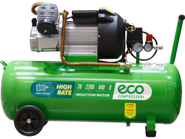 компрессор eco ae-705-3 коаксиальный (440 л/мин, 8 атм, коаксиальный, масляный, ресив. 70 л, 220 в, 2.20 квт) ae-705-3 от BTSprom.by