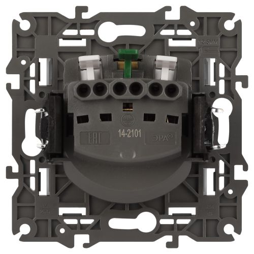  Розетка Elegance 14-2101-01М 16А 250В 2P+E Schuko матов. бел. Эра Б0065800 фото в каталоге от BTSprom.by