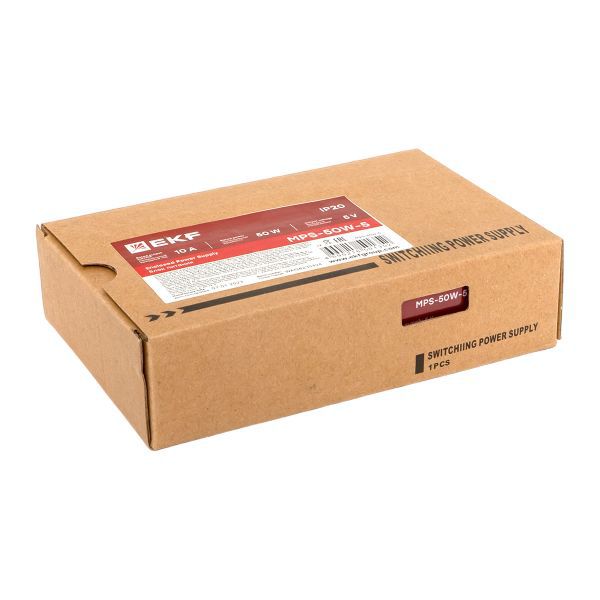  Блок питания намонтажную панель 50Вт Uвх 220В AC m Uвых 5В DC постоянного тока EKF MPS-50W-5 фото в каталоге от BTSprom.by