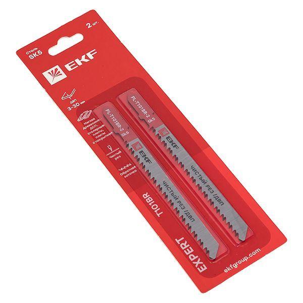  Пилка для электролобзика обратные T101BR (чистовой рез по ДВП)(SK5) (уп.2шт) Expert EKF pl-t101br-2 фото в каталоге от BTSprom.by