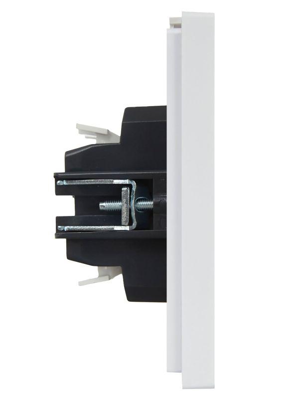  Выключатель проходной 2-кл. СП FORTE&PIANO 10А FP208 с индикацией бел. IEK FP-V22-1-10-1-K01 фото в каталоге от BTSprom.by