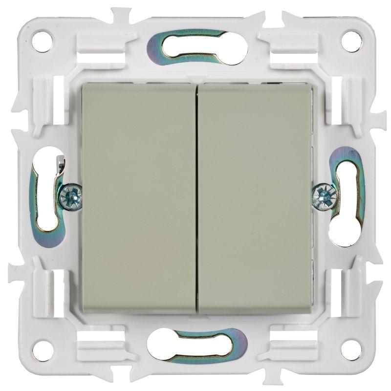  Выключатель перекрестный 2-кл. SKANDY 10А SK-V06B беж. IEK SK-V23-0-10-K10 фото в каталоге от BTSprom.by