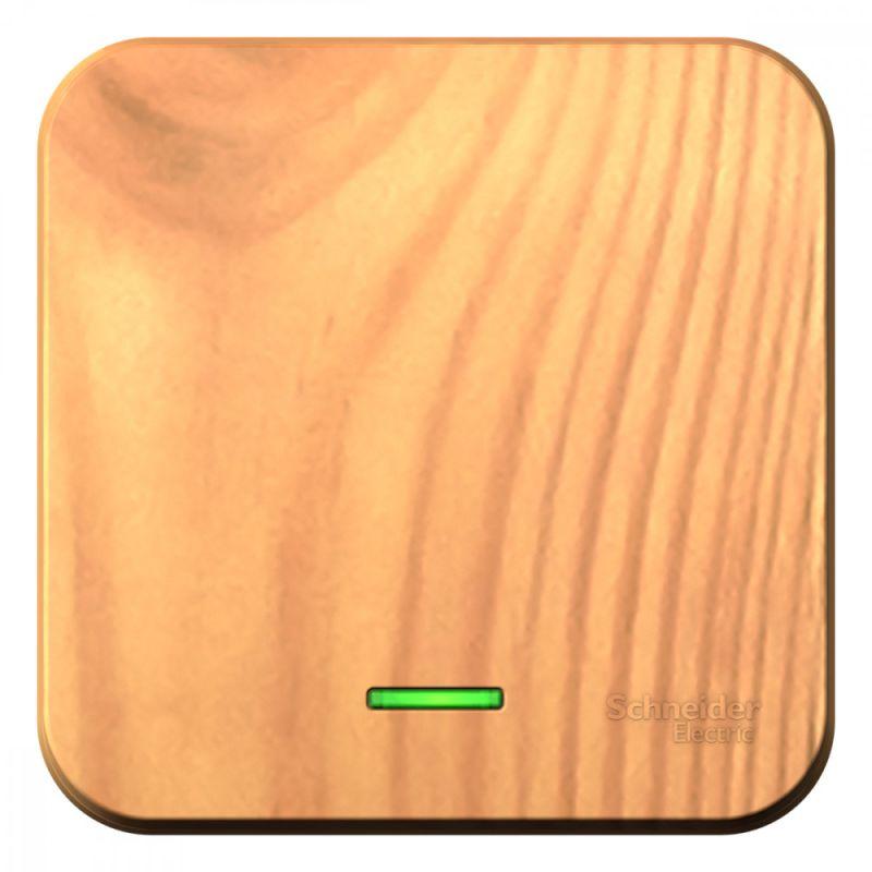 переключатель проходной 1-кл. оп blanca 10а ip20 (сх. 6) 250в с подсветкой с изолир. пластиной ясень se blnva106115 от BTSprom.by