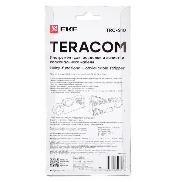 Инструмент для разделки и зачистки коаксиального кабеля TERACOM EKF TRC-S10 фото в каталоге от BTSprom.by