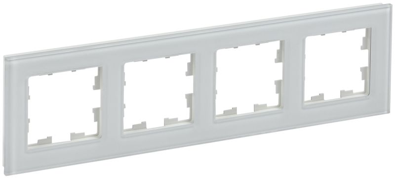 рамка 4-м brite ру-4-2-брб стекло бел. iek br-m42-g-k01 от BTSprom.by