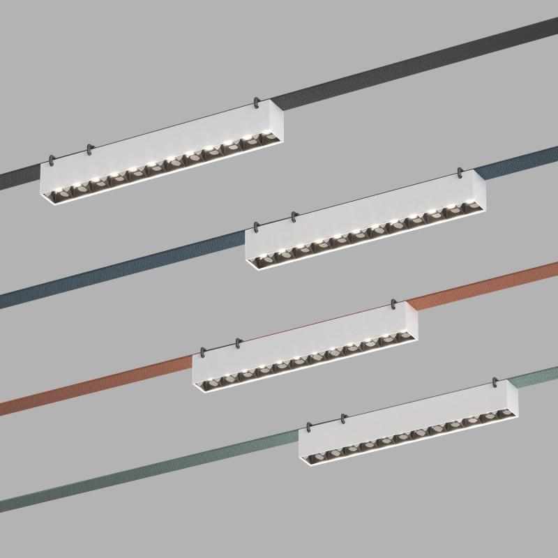  Светильник для трека-ремня Belty Grill 12Вт 4000К IP20 48В DC 323х40х45мм RA90 24град. со светодиодом алюм. бел. с черн. DENKIRS 723165 фото в каталоге от BTSprom.by