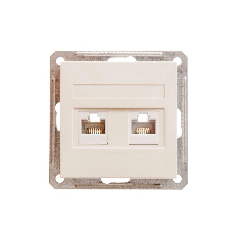 розетка компьютерная 2-м сп w59 rj45 кат.5e механизм сл. кость se rsi-251kk5e-2-86 от BTSprom.by