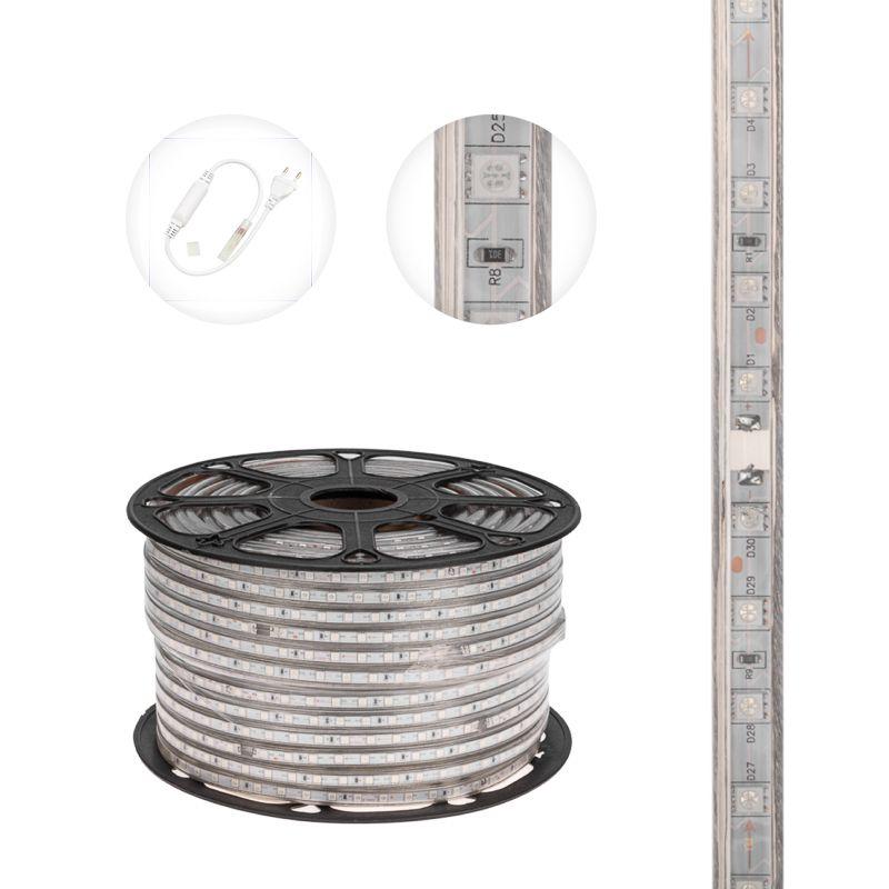 лента светодиодная smd5050 13х8мм 60led/м 14.4вт/м 220в ip67 желт. (уп.100м) neon-night 142-102 от BTSprom.by