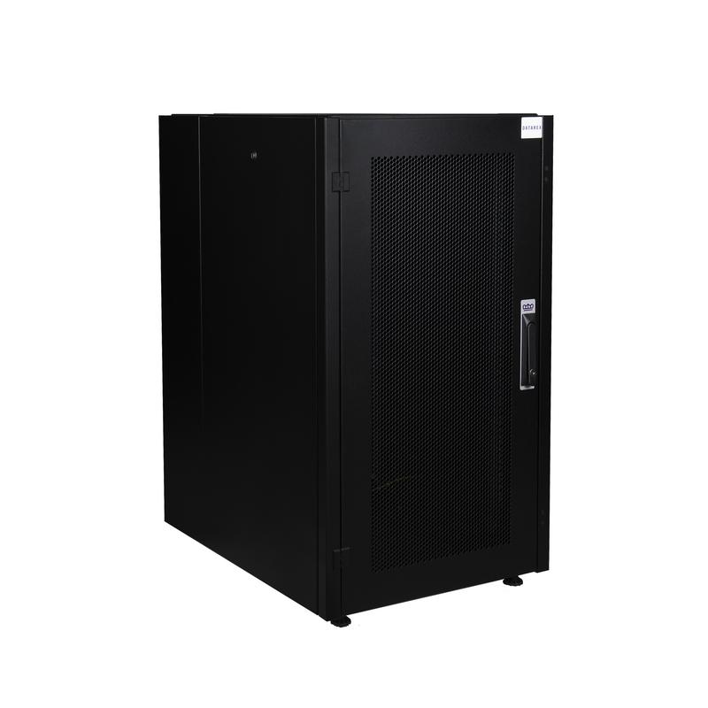 шкаф напольный 19дюйм 20u 600х800 передн. дверь перфорир.; задн. стенка перфорир. черн. datarex dr-721011 от BTSprom.by