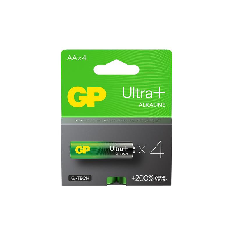 элемент питания алкалиновый aa/lr6 1.5в ultra plus alkaline g-tech (блист.4шт) gp 1197 от BTSprom.by