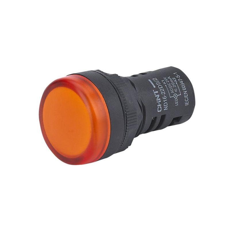 индикатор nd16-22ds/2c компактный встроен. резистор ip65 ac/dc 24в (r) оранж. chint 828117 от BTSprom.by
