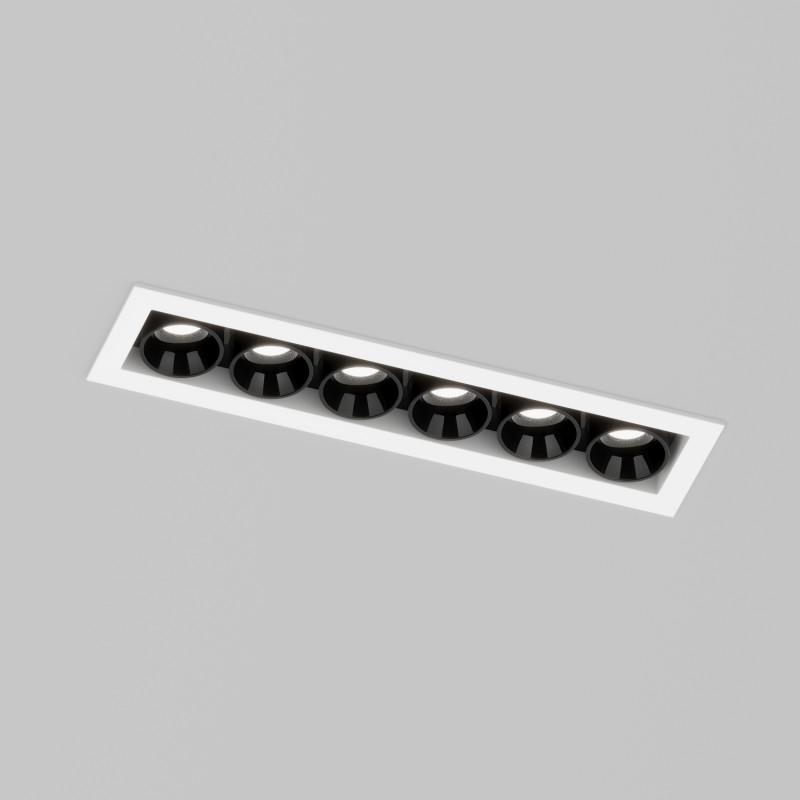 светильник встраиваемый space со светодиодом l126mm 220в 10вт 38град. 4000к ip20 бел./черн. алюм. denkirs dk2514-wb от BTSprom.by