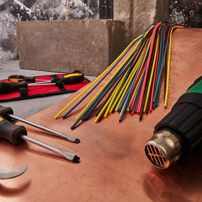  Набор трубок термоусадочных ТУТ нг 3.0/1.5 5 цветов 1м (уп.50шт) Rexant 29-0152 фото в каталоге от BTSprom.by