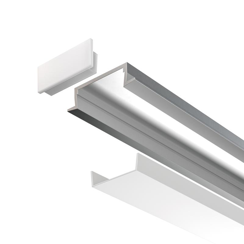  Профиль алюминиевый встраив. 22х6 Maytoni ALM004S-2M фото в каталоге от BTSprom.by