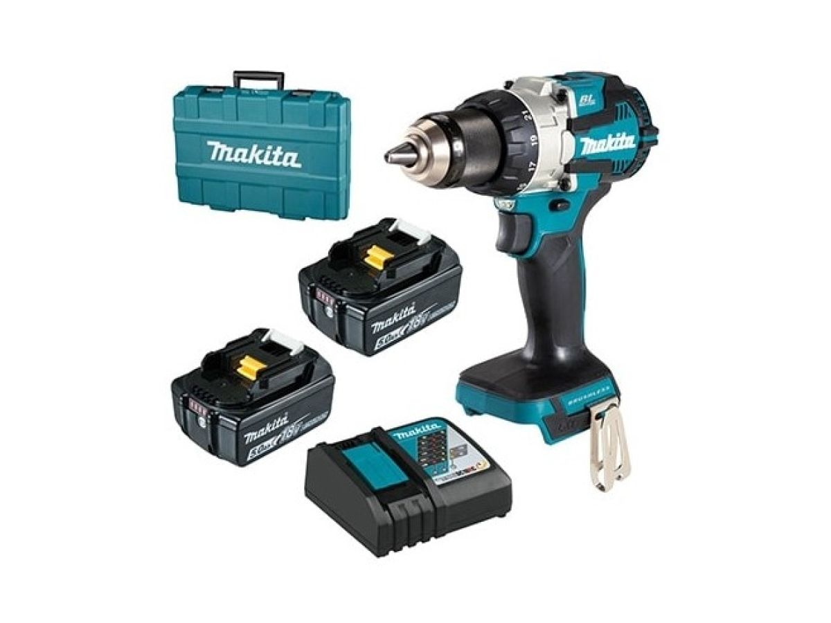аккум. дрель-шуруповерт makita lxt ddf489rtj в кейсе (18 в, 2*акб 5ач, зу) ddf489rtj от BTSprom.by